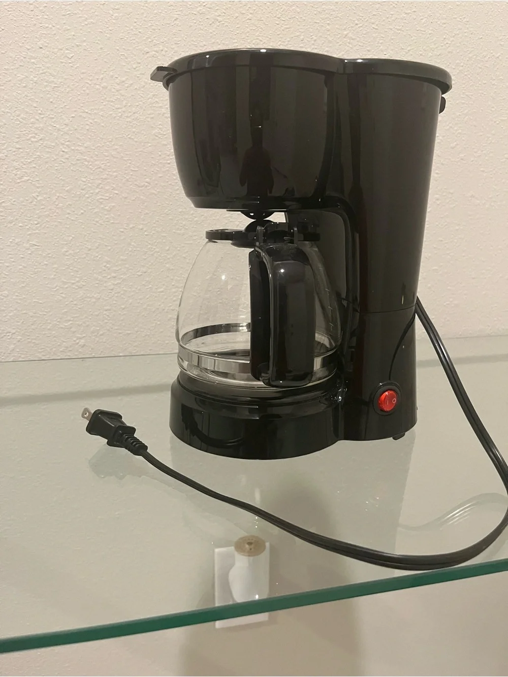 Mainstays Black 5-Cup Coffee Maker with Glass Carafe